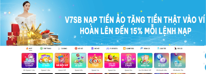 Nạp Tiền - Rút Tiền 1 Nạp rút tiền V7Bet